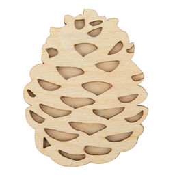 Заготовка для декорирования Mr. Carving КЛ-17 Набор заготовок Шишки фанера 9 х 7 х 0.3 см  фото 3