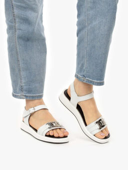 08-PED134-1 WHITE Босоножки женские (натуральная кожа)