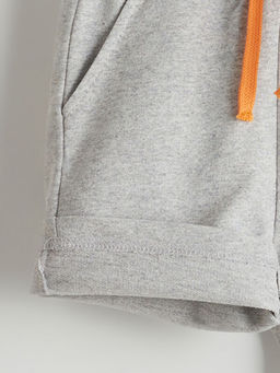 Beli Lastikli Bask?l? Erkek Bebek ?ort