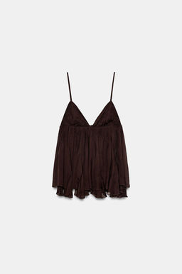 FLOWING STRAPPY TOP - Zara фото 5