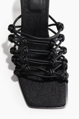 Sandalias de tacon con nudos decorativos - H&m фото 7