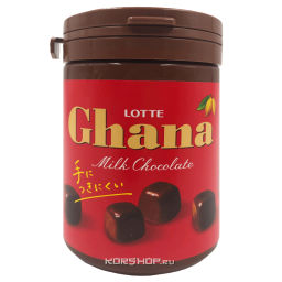 Молочный шоколад Ghana Lotte (в банке), Япония, 118 г Акция