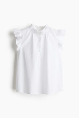 Blusa en mezcla de lino