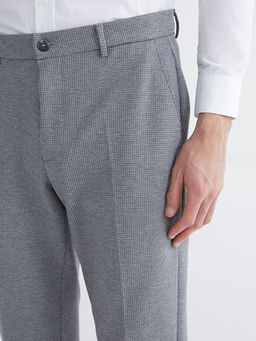 Slim Fit Ekose Erkek Tak?m Elbise Pantolon - Waikiki фото 3