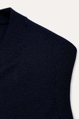 PLAIN KNIT VEST - Zara фото 9