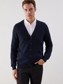 Standart Kal?p V Yaka Erkek Triko H?rka