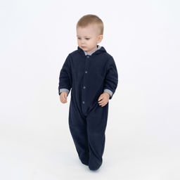 Комбинезон ясельный флисовый темносиний