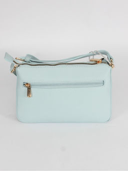Сумка женская искусственная кожа DJ-СМ 7336-STARLIGHT BLUE, 1отд, плечевой ремень, голубой SALE 263896 - Adelia фото 6