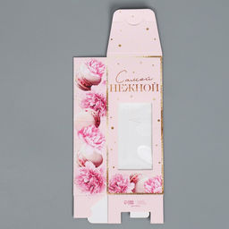 Цена за 5 шт. Коробка складная 8 марта, 5.7?14.5?3.5 см