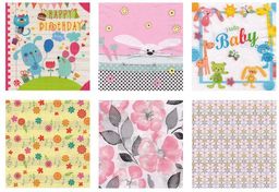 Love2art салфетки бумажные АССОРТИ 3х слойные SDD 33 x 33 12 шт. Набор №1217-02 Детский день рождения