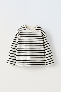 STRIPED EMBROIDERED T-SHIRT - Zara фото 4