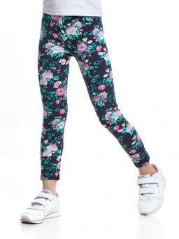 Бриджи (лосины) UD 4964 голубой/розы - Mini maxi фото 5