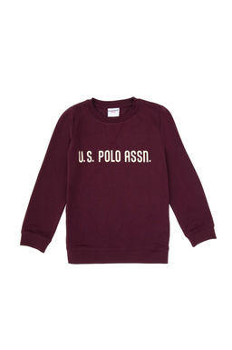 Erkek _ocuk Bordo Bisiklet Yaka Sweatshirt - U.s. polo assn фото 6