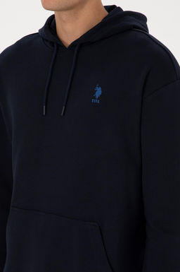 Erkek Comfort Fit Kap__onlu Lacivert Basic Sweatshirt - U.s. polo assn фото 7