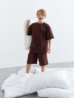 Футболка оверсайз Каштан 7+ - Bungly фото 4