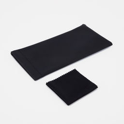 Футляр для очков, 18 см х 9 см, салфетка, цвет чёрный - Simaland фото 2