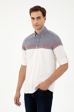 Мужская бордовая рубашка с длинным рукавом Неожиданная скидка в корзине - U.s. polo assn фото 3