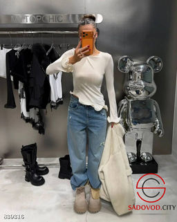 Лонгслив женский с манжетами - Bruno фото 2