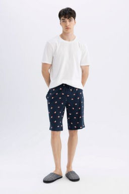 Regular Fit Desenli Cepli Sort Pijama Alt?