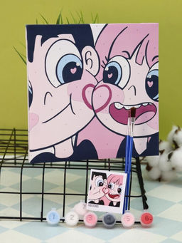 Картина по номерам на подрамнике Draw Me! Love of life, (20*20 см)