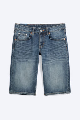 Shorts de denim de tiro bajo Planet Slim