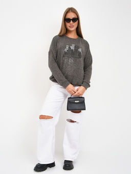 Джемпер женский Келли-2 серый