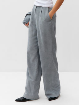 Брюки вельветовые женские MIST Velvet, размер 46-48, серые