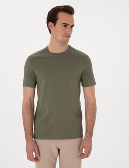 Haki Slim Fit Merserize Basic Ti__rt - Pierre cardin фото 3