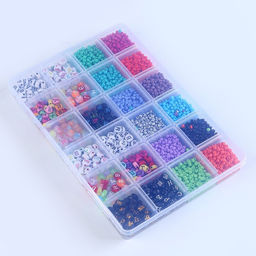 Набор для создания украшений, 24 вида бусин