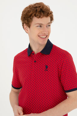 Мужская красная футболка - U.s. polo assn фото 2