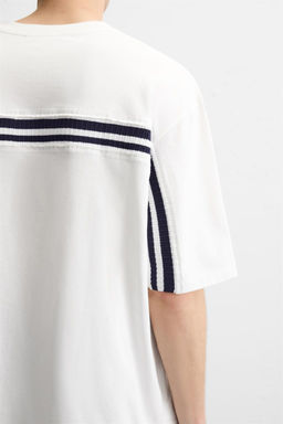 CONTRAST STRIPE T-SHIRT - Zara фото 5