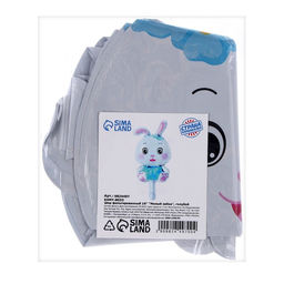 Цена за 5 шт. Шар фольгированный 16 Милый зайка, голубой - Страна карнавалия фото 2