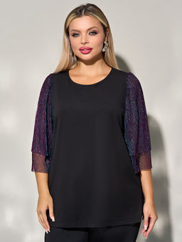 Футболка 0208-2 чёрный - Dora фото 111