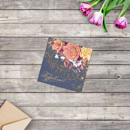 Цена за 20 шт. Открытка мини Поздравляю, 7?7 см