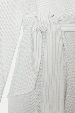 ZW COLLECTION STRIPED WRAP TOP - Zara фото 5