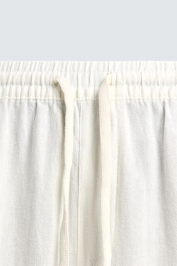 BERMUDA RELAXED FIT VISCOSA - LINO / Blanco - Zara фото 9