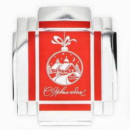 Коробка подарочная новогодняя складная «С Новым годом!», 21×15×7 см