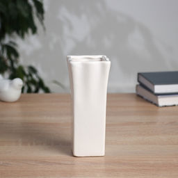 Ваза «Тьяго», элегия, 16.5×7 см, керамика, белая