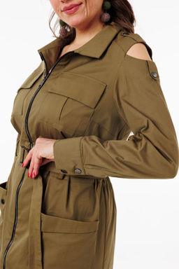 Платье ANELLI 1301 серо-ореховый  фото 4