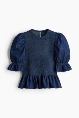Blusa denim nido de abeja - H&m фото 2