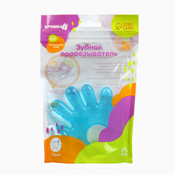 Прорезыватель охлаждающий с водой «Ладошка», голубой, Крошка Я