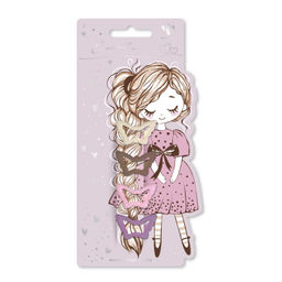 Набор заколок для волос клик-клак, матовые, арт. 71719 / 10 БАБОЧКИ (в наборе: 4шт., 3,2 см, черны