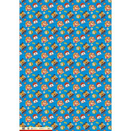 Цена за 10 шт. Бумага упаковочная глянцевая, Щенячий патруль, 70×100 см