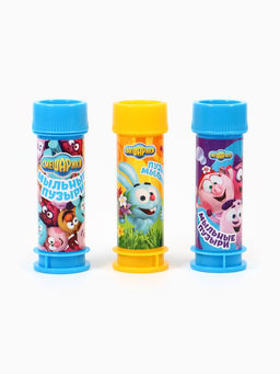 Набор мыльных пузырей 3 штуки, 45 мл, Смешарики