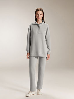 Dik Yaka Kad?n Sweatshirt Tunik