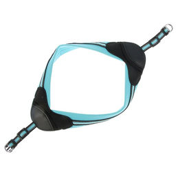 Шлейка супермягкая со светоотражающей прошивкой, обхват 48-54 см, голубая - Пижон фото 2