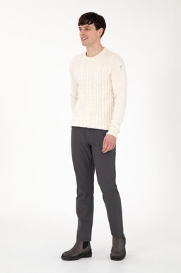 Мужские брюки из плотной ткани антрацитового цвета Неожиданная скидка в корзине