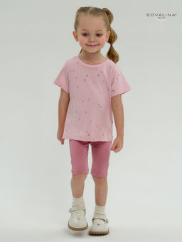 Костюм Актив лиловые сердечки-сухая роза - Sovalina фото 12