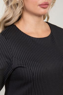 Платье 1281 черный в полоску - Novita фото 5