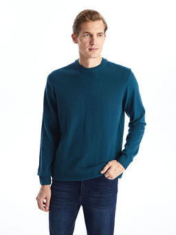 Bisiklet Yaka Erkek Triko Kazak